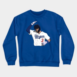 Chris Taylor Hits Dingers Los Angeles Baseball Crewneck Sweatshirt